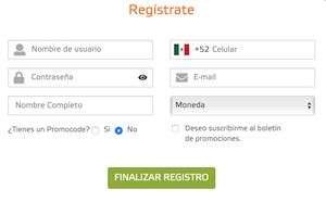 Registrarse desde MX